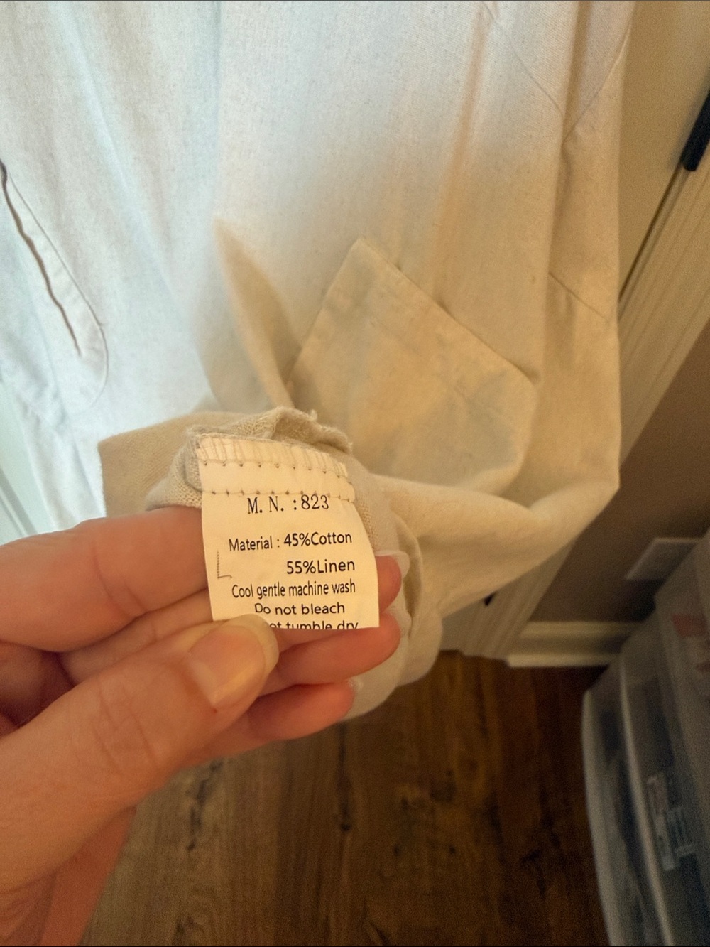 Women’s Lagenlook Cotton Linen Dress - Picture 5 of 9